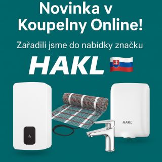📢 Novinka v Koupelny Online! Zařadili jsme do nabídky značku HAKL – špičkového slovenského výrobce elektrických ohřívačů...